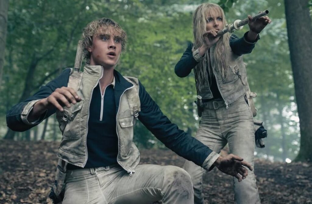 First official images of Joseph Zada, McKenna Grace, and Whitney Peak in The Hunger Games: Sunrise on the Reaping