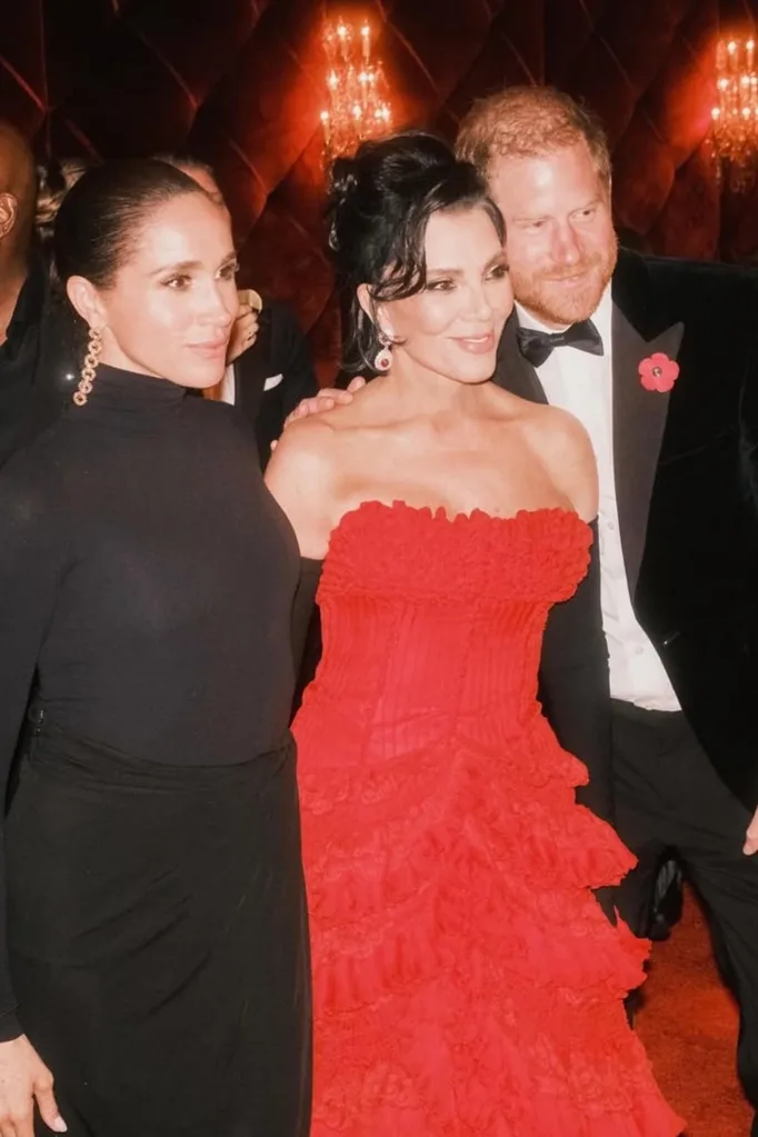 Harry, meghan and Kris 