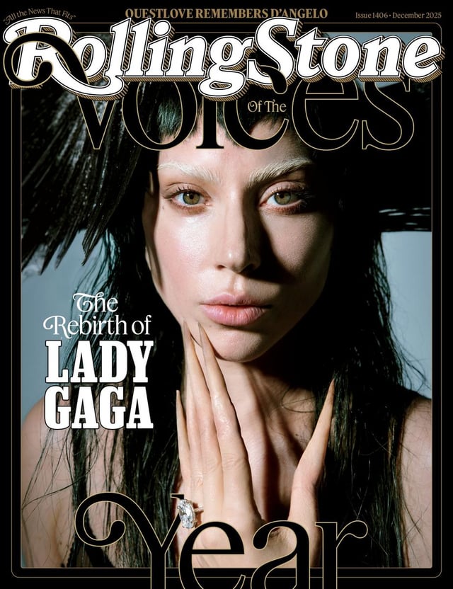 Gaga covers Rolling Stone Voices of the Year issue