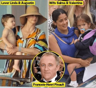 Did You Know: Salma Hayek and Linda Evangelista share a baby daddy in François-Henri Pinault, with Salma giving birth only 11 months after Linda. Did You Know: Salma Hayek and Linda Evangelista share a baby daddy in François-Henri Pinault, with Salma giving birth only 11 months after Linda.