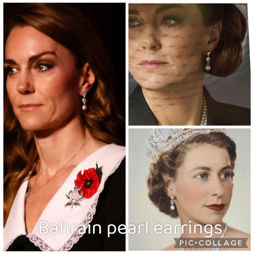 Spotlight on the royal jewels seen on Remembrance Day weekend: classic pearls, pieces from the collections of Princess Diana and Queen Elizabeth, and more