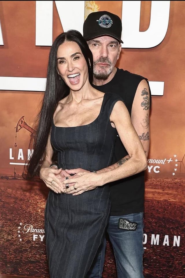 Demi Moore and Billy Bob Thornton at the “Landman” Premiere