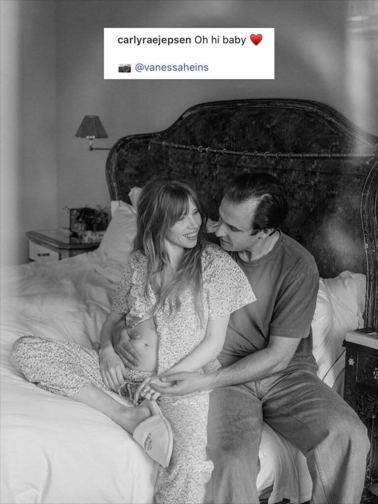 Carly Rae Jepsen announces she is pregnant, expecting her first child with husband Cole M.G.N (Cole Marsden Greif-Neill): “Oh hi baby ❤️”