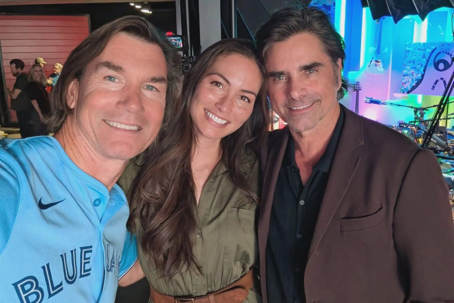 Rebecca Romijn's husband and ex-husband together: Jerry O'Connell and John Stamos