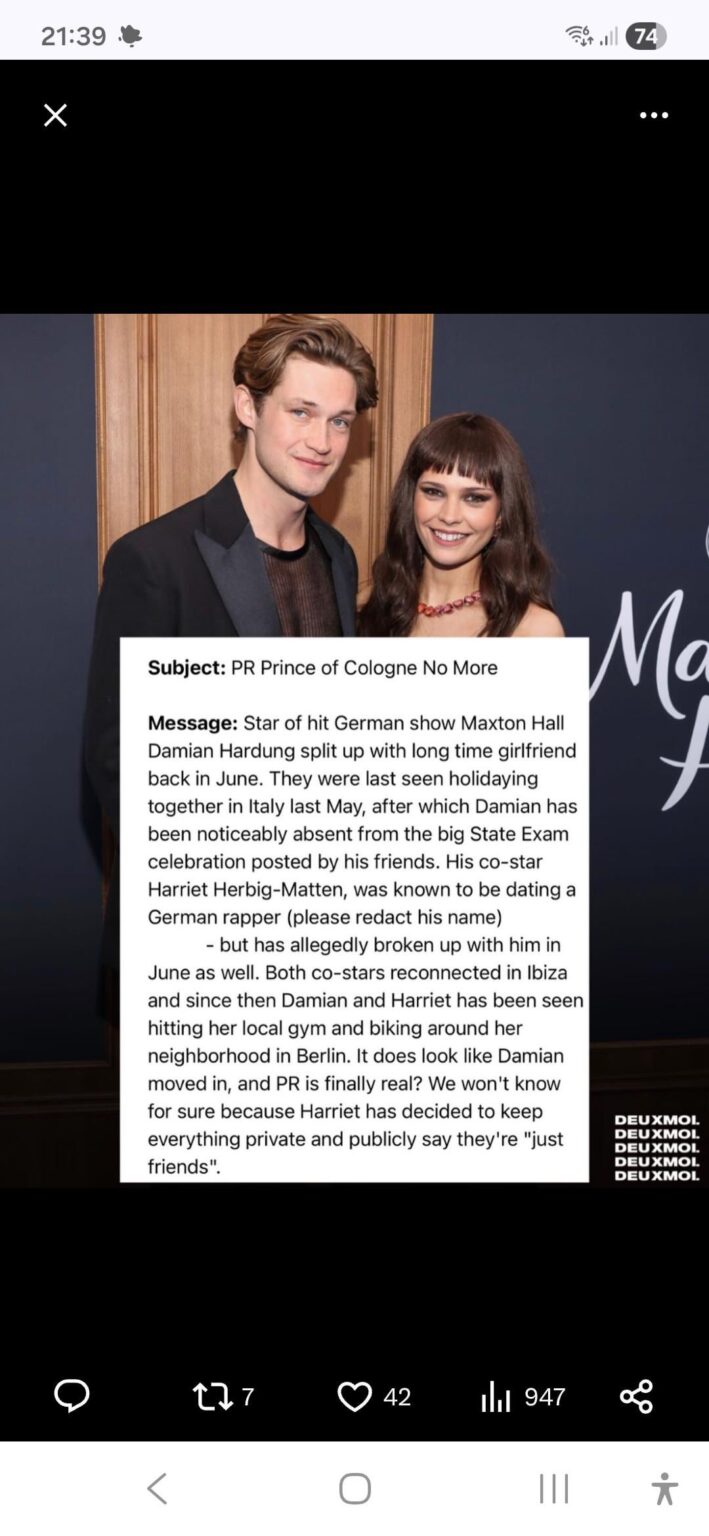 If anyone’s watching Maxton Hall… – Blind Item If anyone's watching Maxton Hall... - Blind Item