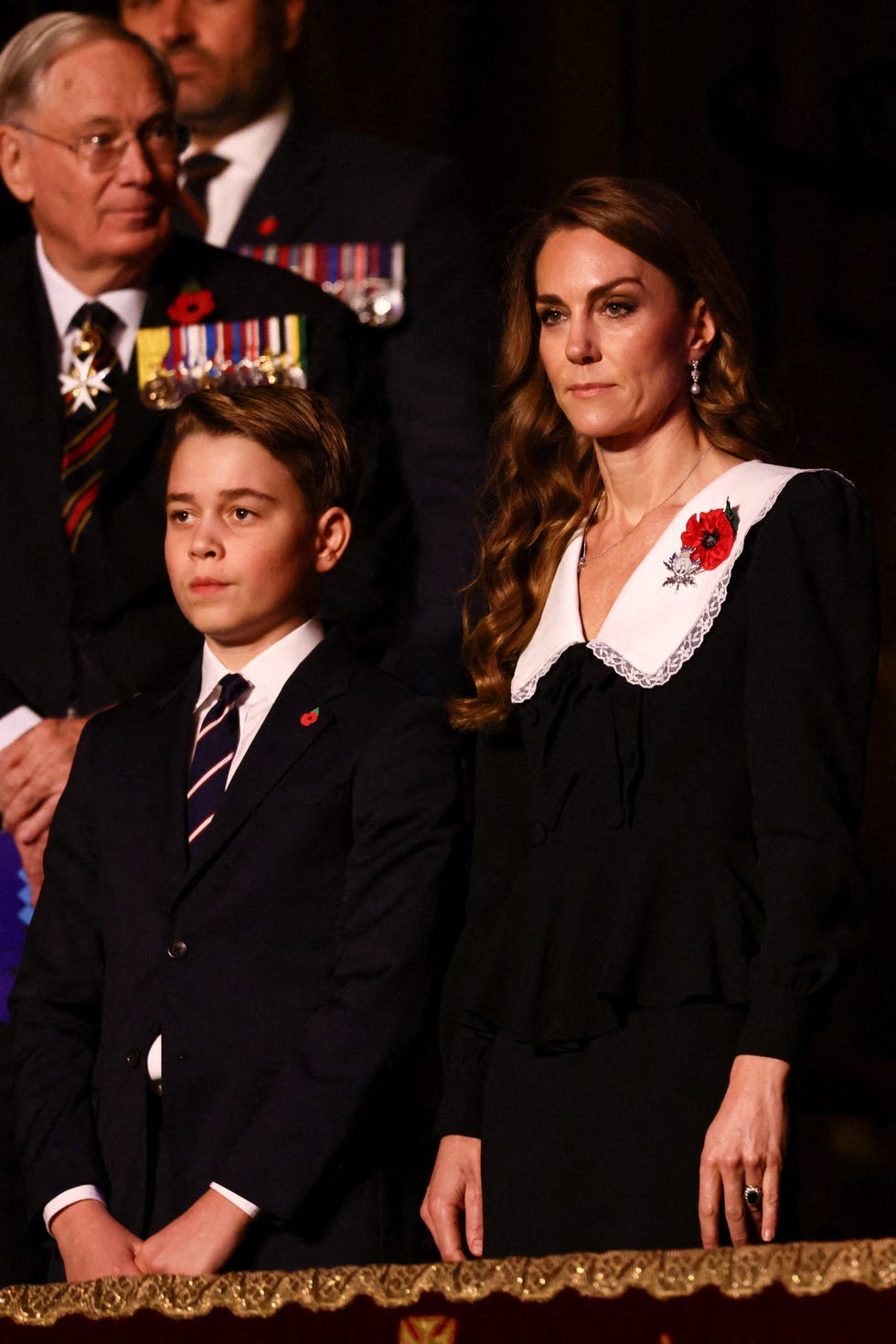 (l r) britain's prince george of wales and britain's catherine, princess of wales attend the royal british legion festival of remembrance event at the royal albert hall, in london, on november 8, 2025 ahead of remembrance day commemorations. (photo by jack taylor / pool / afp) (l r) britain's prince george of wales and britain's catherine, princess of wales attend the royal british legion festival of remembrance event at the royal albert hall, in london, on november 8, 2025 ahead of remembrance day commemorations. (photo by jack taylor / pool / afp)