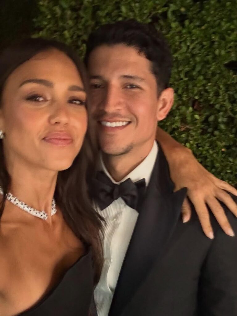 Danny Ramirez and Jessica Alba on Instagram at the Baby2Baby Gala