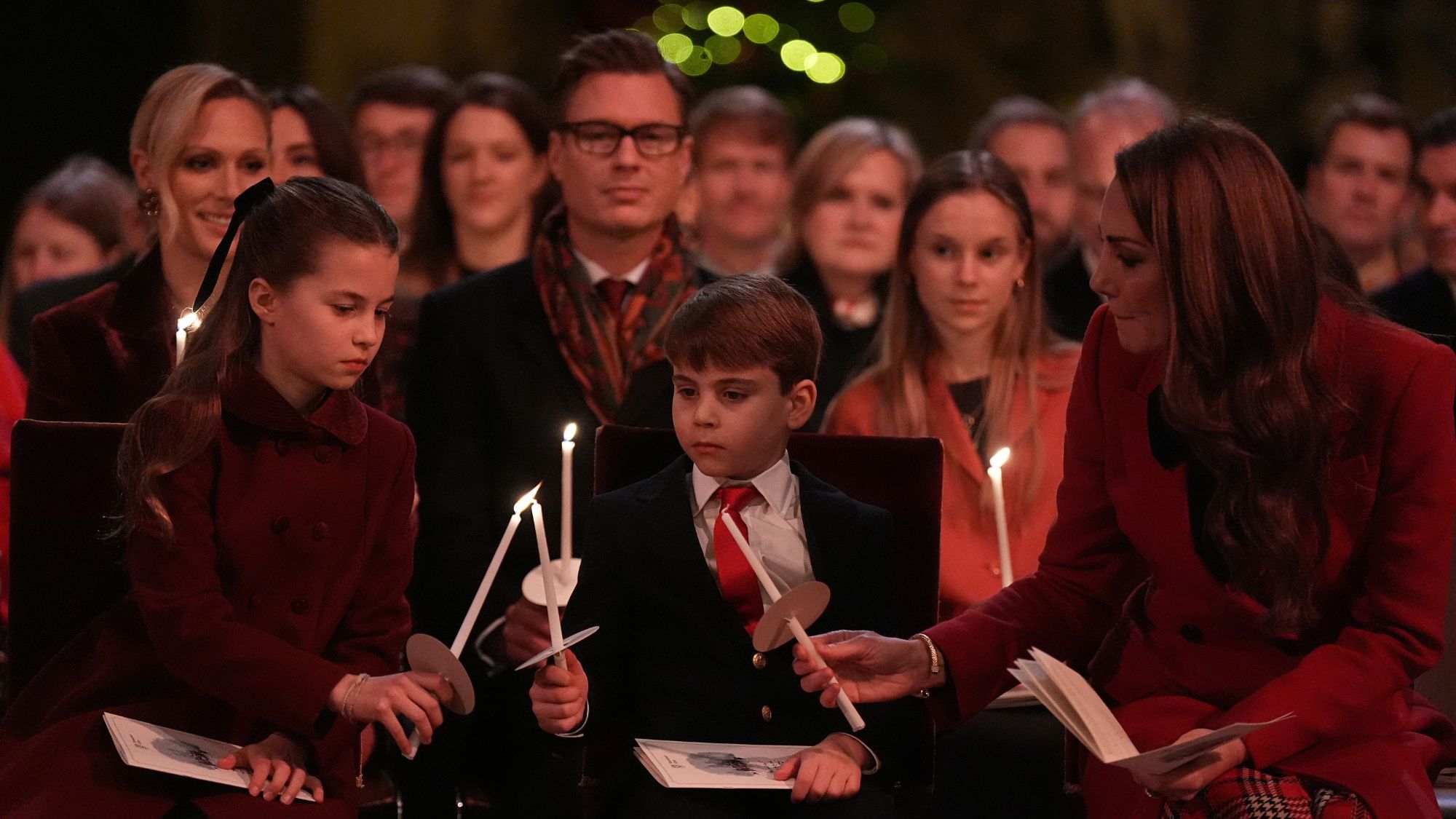 The Wales family attends the 'Together at Christmas' carol service in 2024
