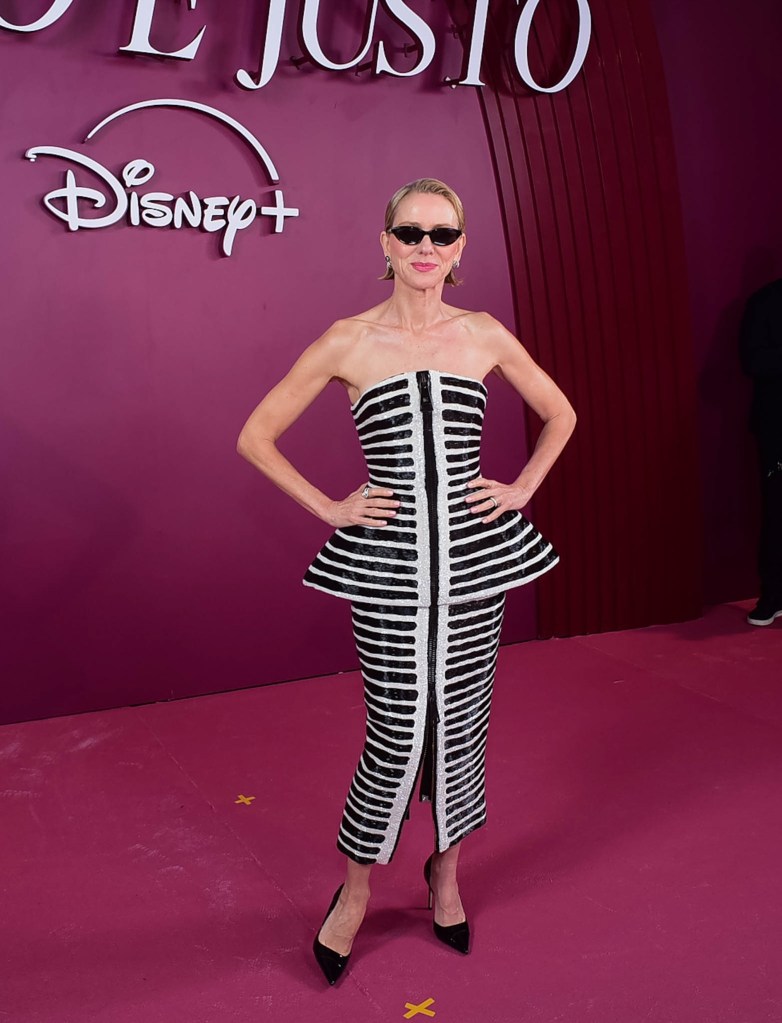 Naomi Watts attends the red carpet for the series "All's Fair" by Disney+ at Teatro Copacabana Palace on November 10, 2025 in Rio de Janeiro, Brazil. 