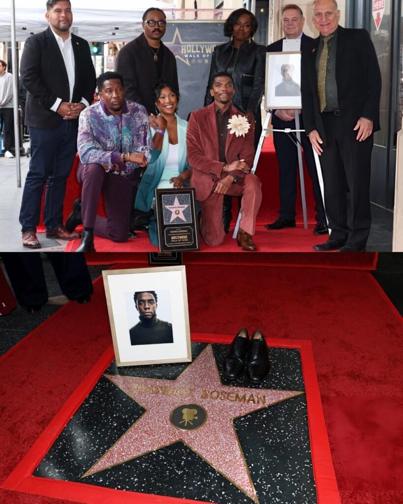 Chadwick Boseman's star has been unveiled on the Hollywood Walk of Fame. It is located near the Dolby Theatre, where ‘Black Panther’ had its world premiere in 2018. (November 20, 2025)
