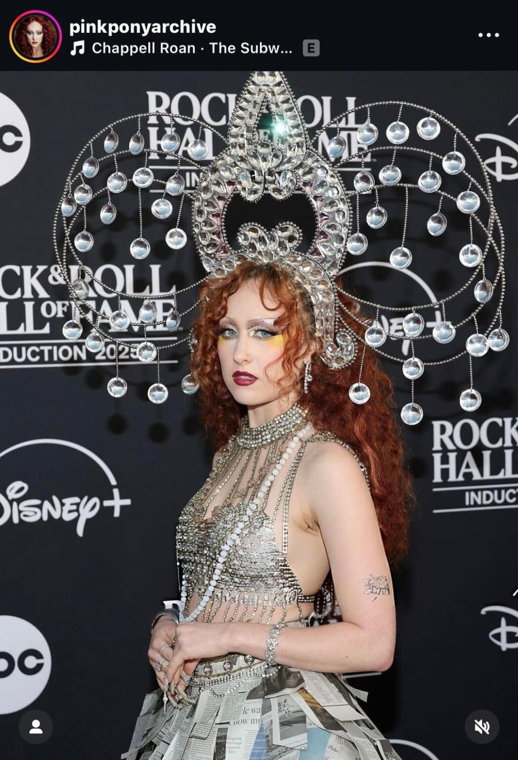Chappell Roan stuns on the red carpet at the Rock n’ Roll hall of fame induction ceremony