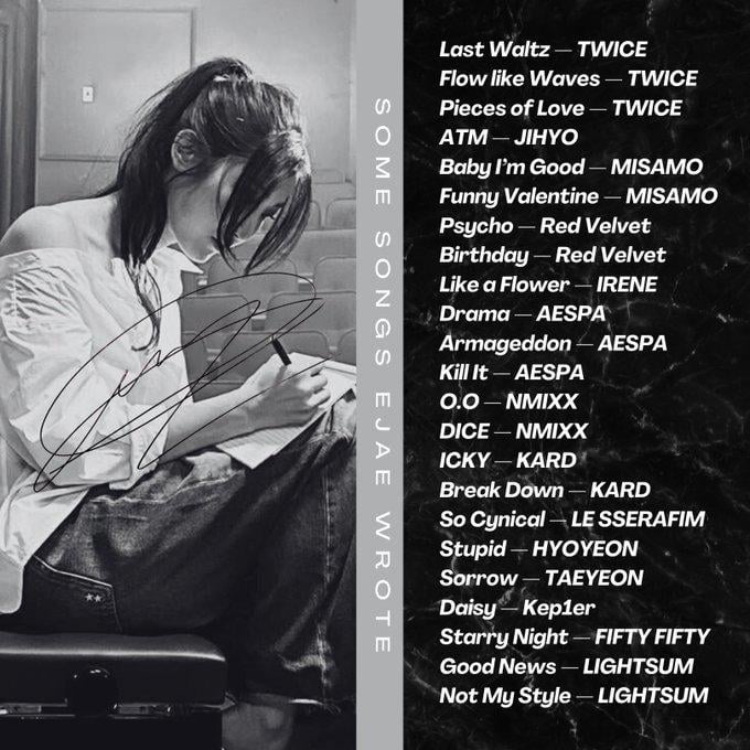 Songs that EJAE, the singing voice of Rumi from Kpop Demon Hunters, wrote