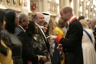 Photos from inside the annual Diplomatic Reception at Windsor Castle