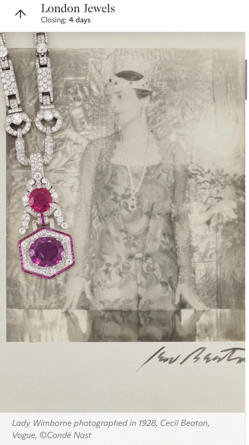 Jewels of the 1st Viscountess Wimborne up for auction at Christie’s (plus some tiaras from the same auction)