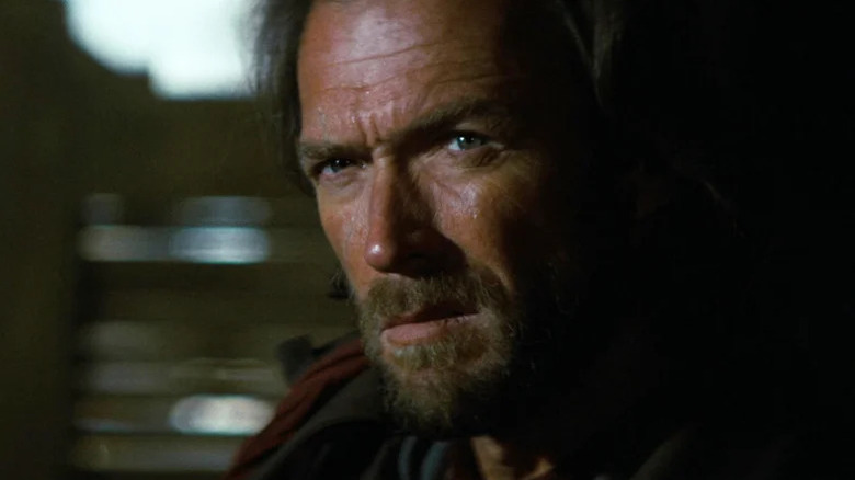 Josey Wales (Clint Eastwood) scowling in The Outlaw Josey Wales