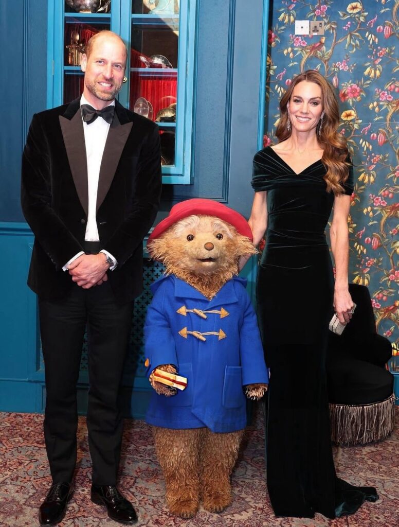 William and Kate meet iconic British celebrity