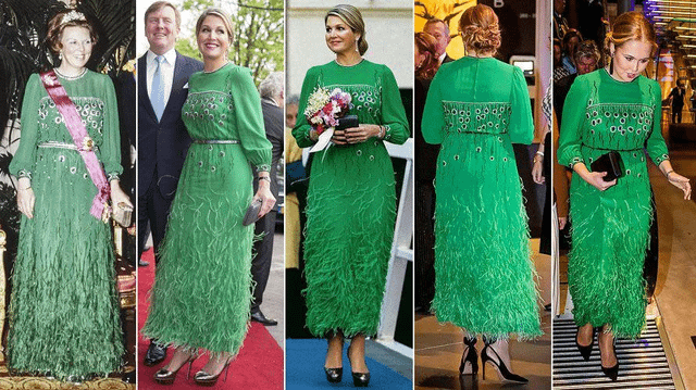 Royals in feathers and fringe