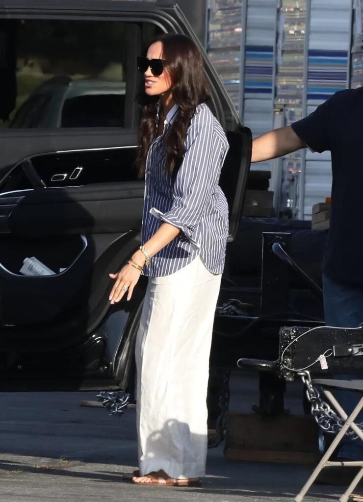 Meghan Markle Jokes She's 'Rusty' on Set of New Movie as Insider Says It Was 'Obvious She Had Rehearsed'