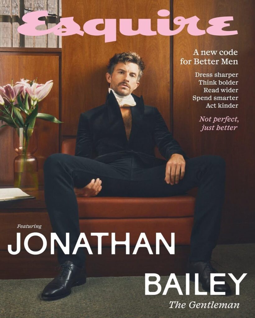 Jonathan Bailey covers the Winter 2025 issue of Esquire UK. Photographed by Matt Healy & styled by Robert Rabensteiner.