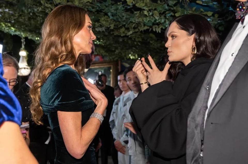 Kate and Jessie J share emotional embrace on the red carpet at the Royal Variety performance last night, commiserate over cancer experience Kate and Jessie J share emotional embrace on the red carpet at the Royal Variety performance last night, commiserate over cancer experience