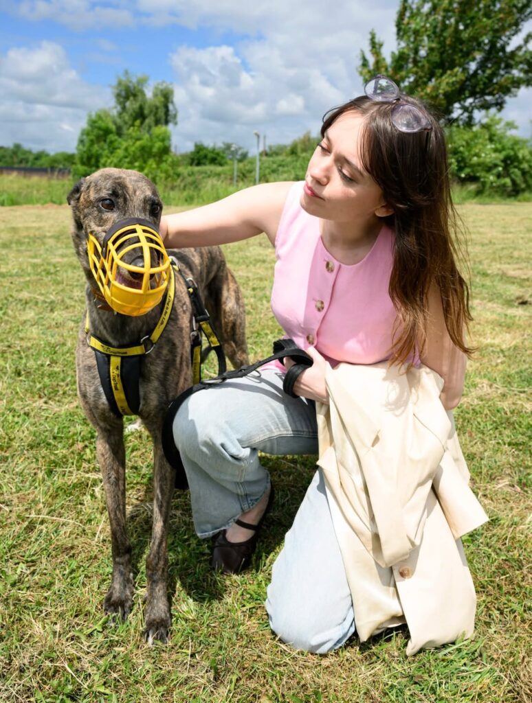 As if I needed another reason to love her. Aimee Lou Wood at Dogs Trust (Sanctuary) in London.