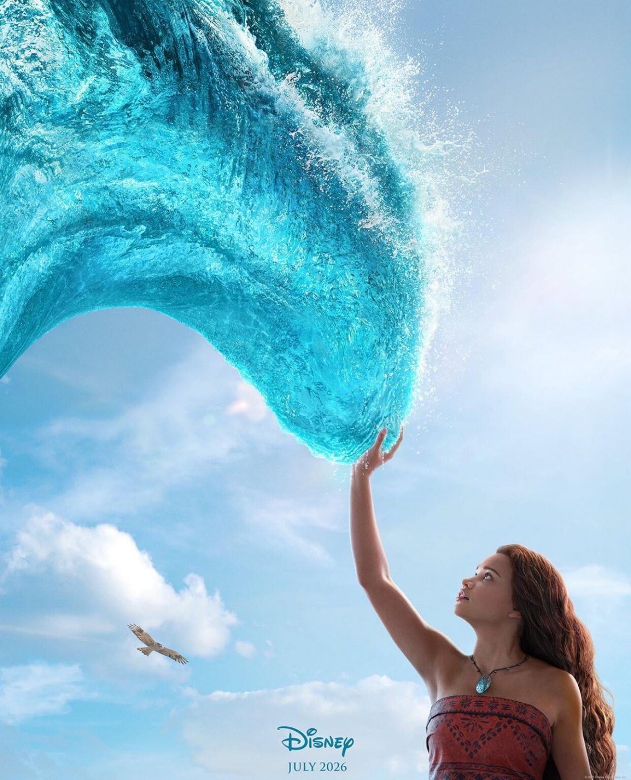 First poster for the live-action ‘Moana’ remake.

In theaters on July 10, 2026.