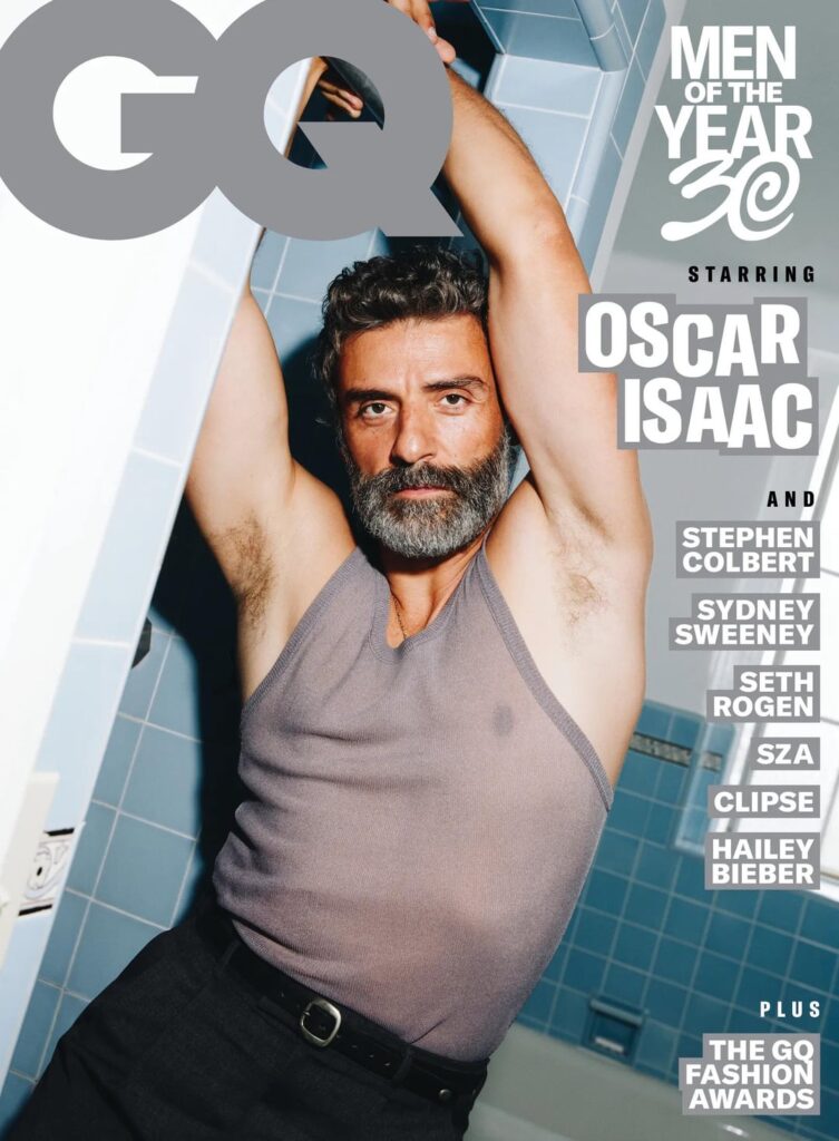 Oscar Isaac for the December 2025/January 2026 of GQ Magazine; Photography by Tyrell Hampton
