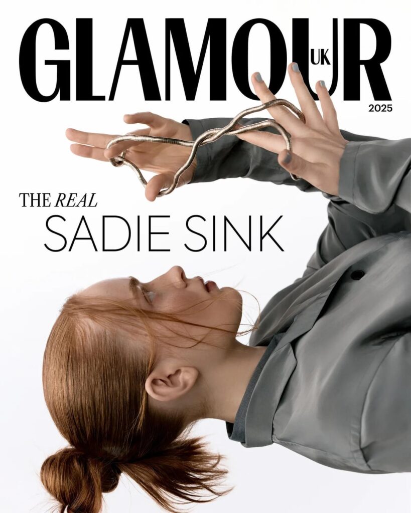 Sadie Sink for Glamour UK; Photography by Arseny Jabiev