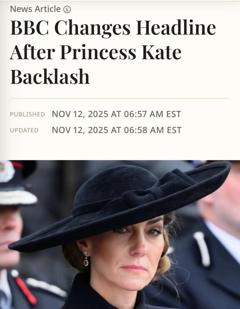 BBC changes headline, issues apology for referring to Princess of Wales as Kate Middleton after complaints and online backlash
