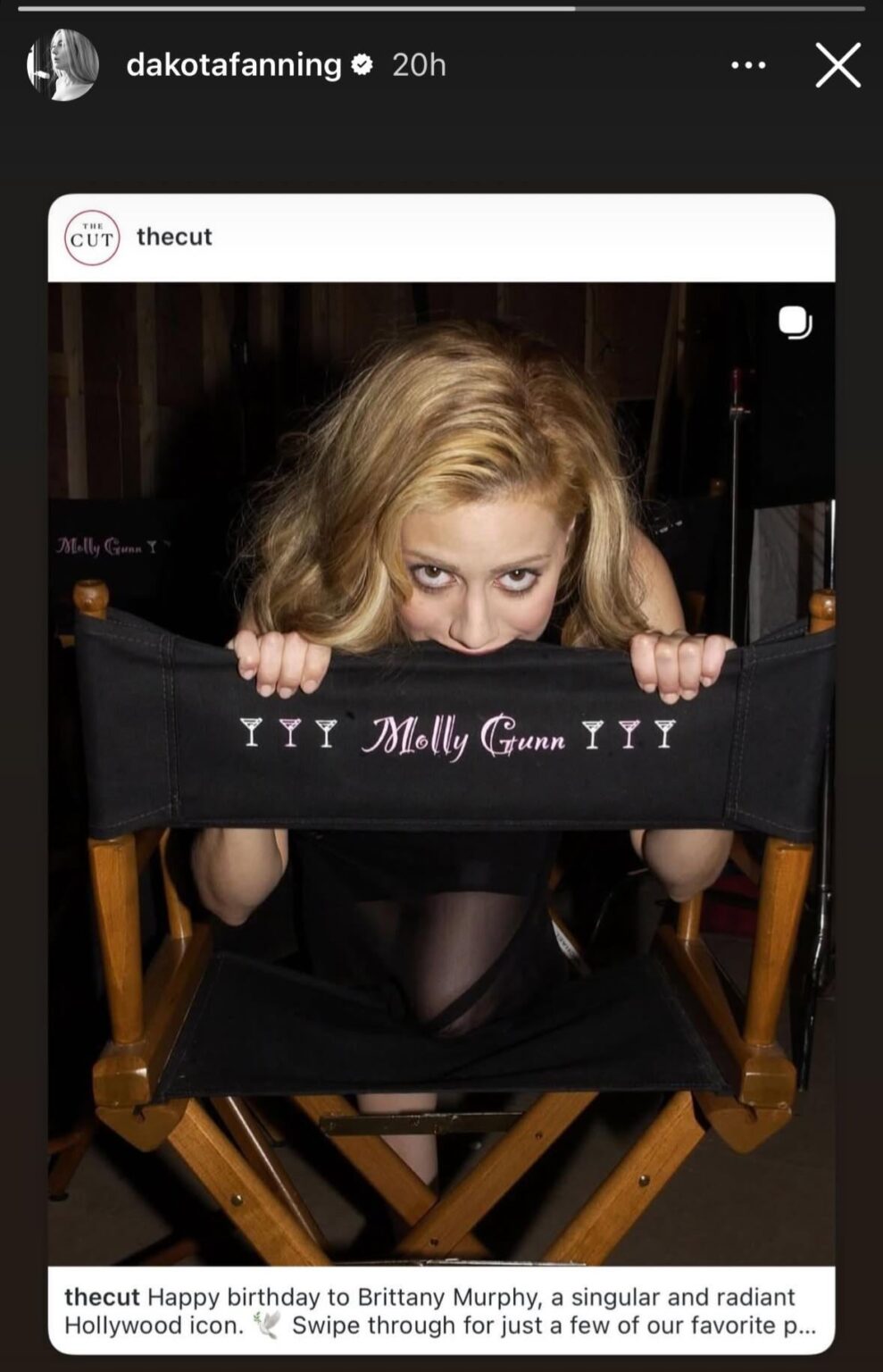 Dakota Fanning reposts Brittany Murphy throwback for her 48th birthday