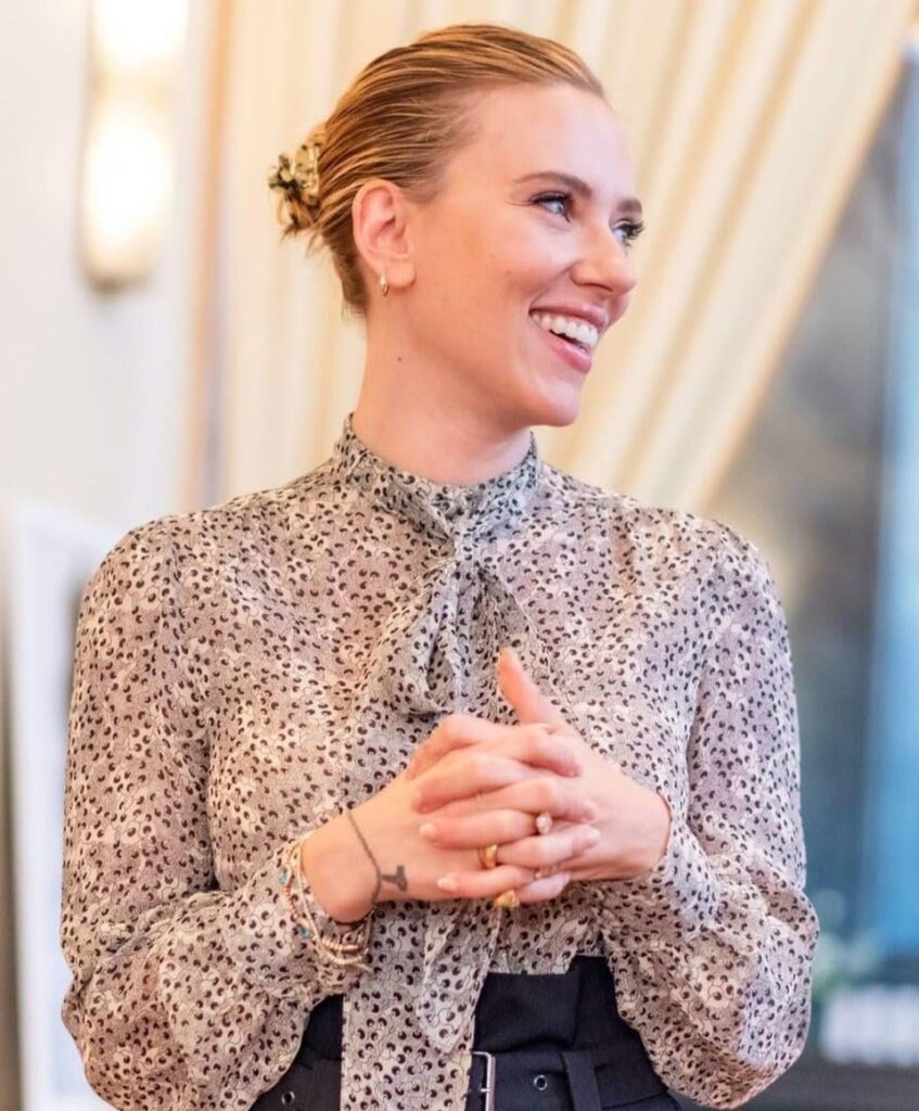 Scarlett Johansson at the Outset Luncheon, November 8, 2022