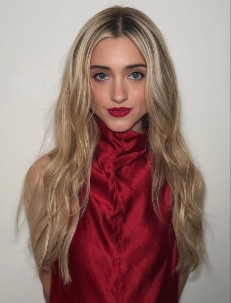 Natalia Dyer press looks for Stranger Things 5 in London