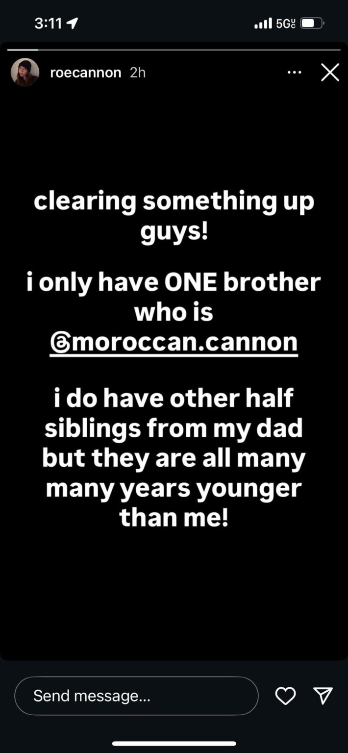 Mariah and Nick Cannon’s daughter, Monroe Cannon, addresses rumors of more siblings on her Ig stories