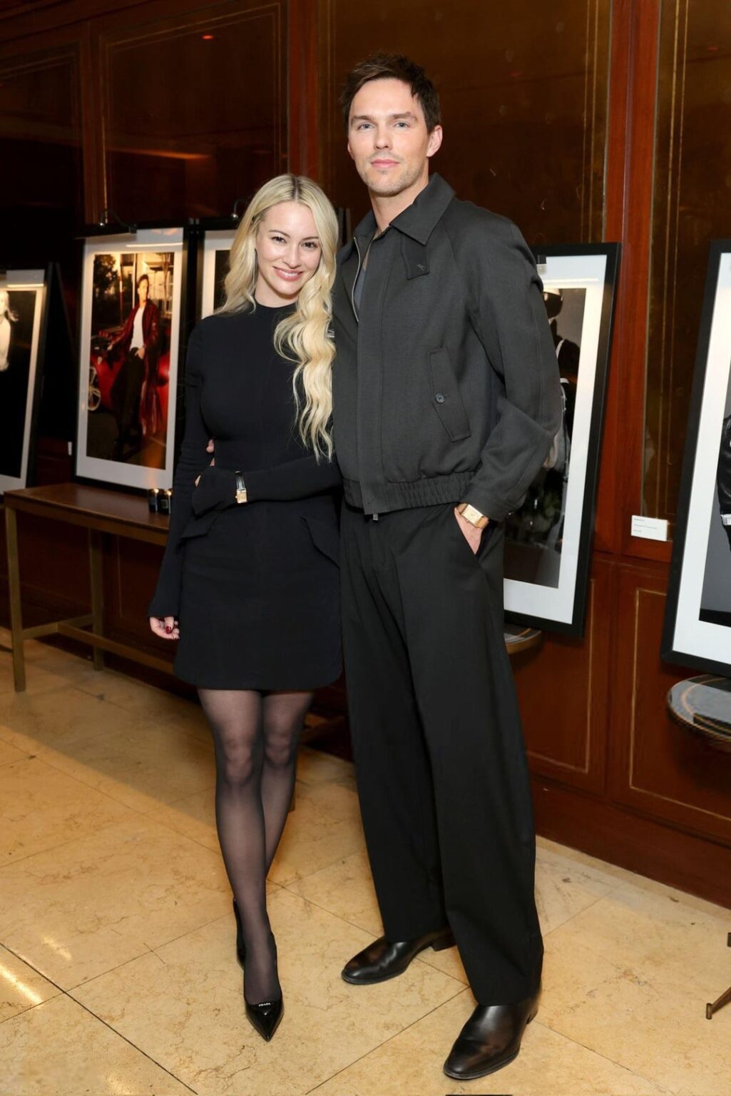 Bryana Holly Hoult & Nicholas Hoult attending the Flaunt & Jaeger-LeCoultre to Celebrate Flaunt's 200th Issue