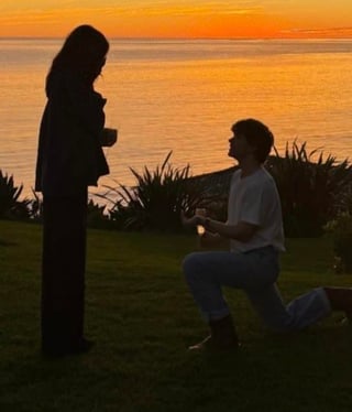 Kaia Gerber & man (Jon Rudnitsky? Maybe?) getting engaged?