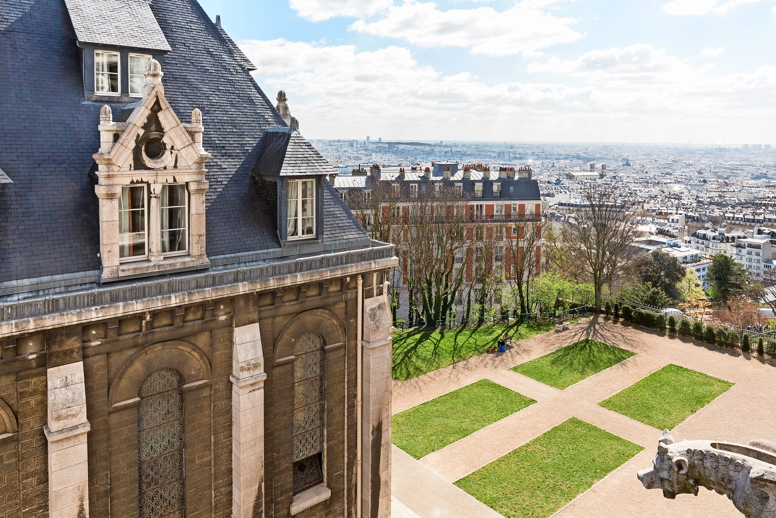 View from the Sacré-Cœur Basilica over Paris.