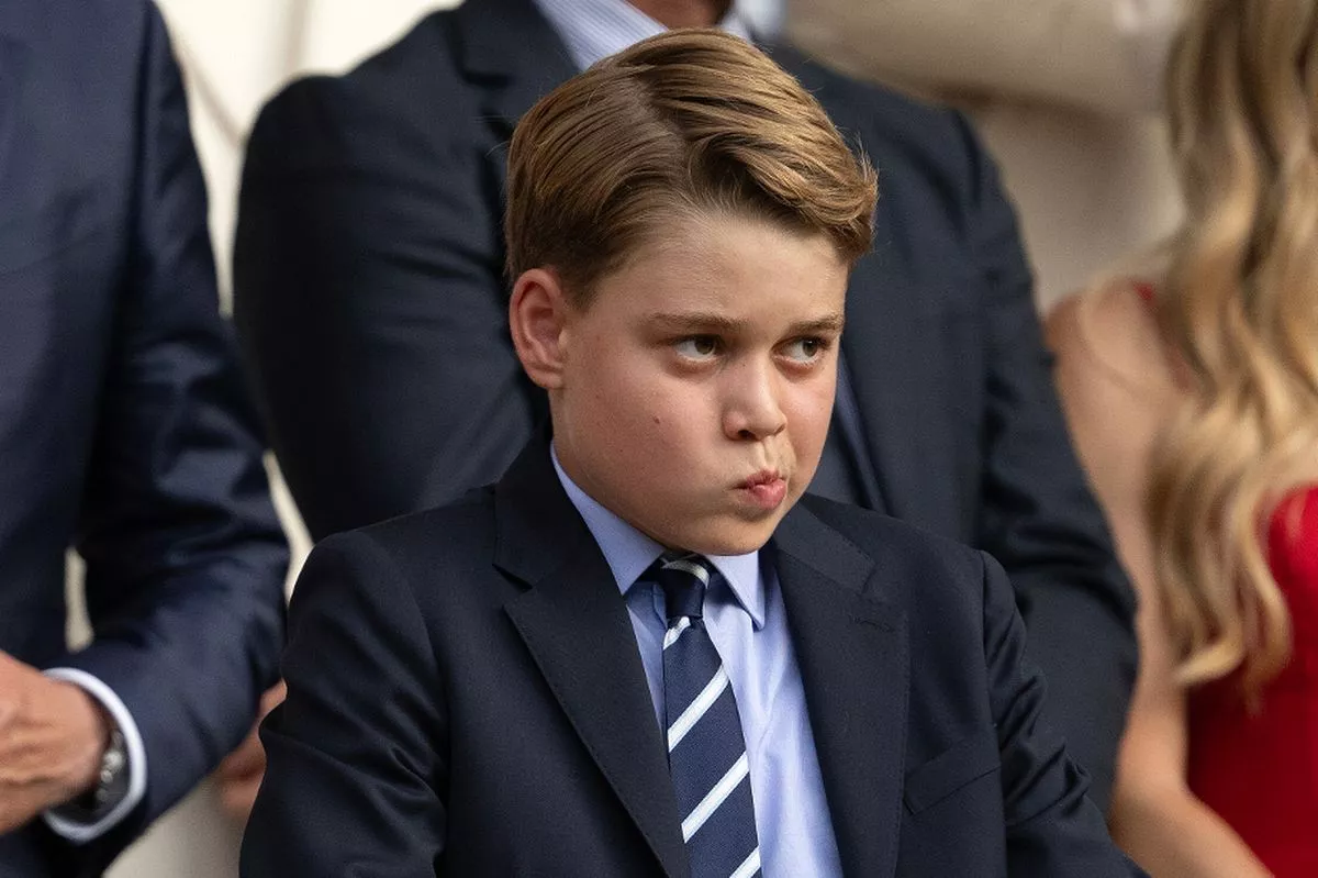 Prince George at Wimbledon in July 