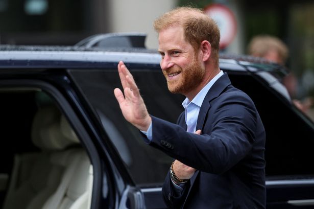 Prince Harry, Duke of Sussex departs following a visit to the Centre for Blast Injury Studies at Imperial College London
