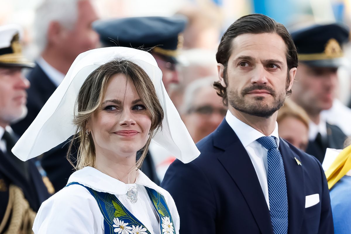 Carl Philip with his wife Princess Sofia - a former glamour model and reality TV star