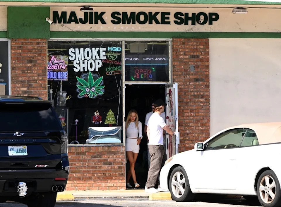 They also stopped into a smoke shop. BACKGRID