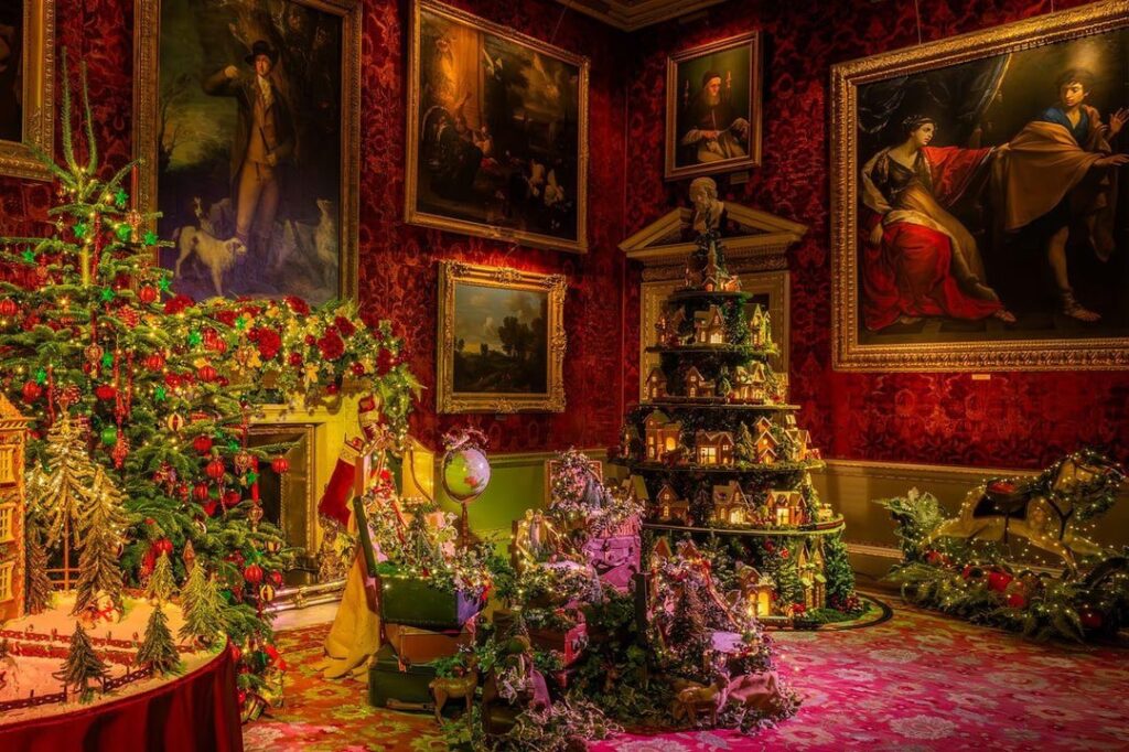 Christmas at Holkham Hall, family home of the Earl of Leicester