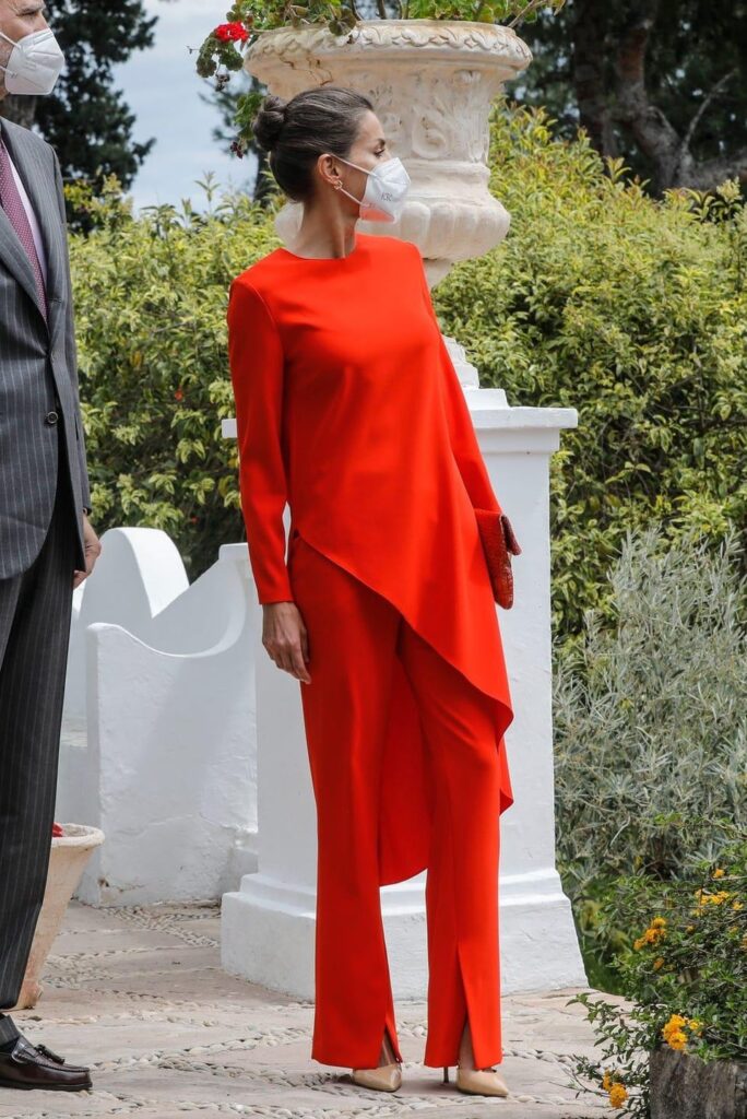 Queen Letizia wearing Zara