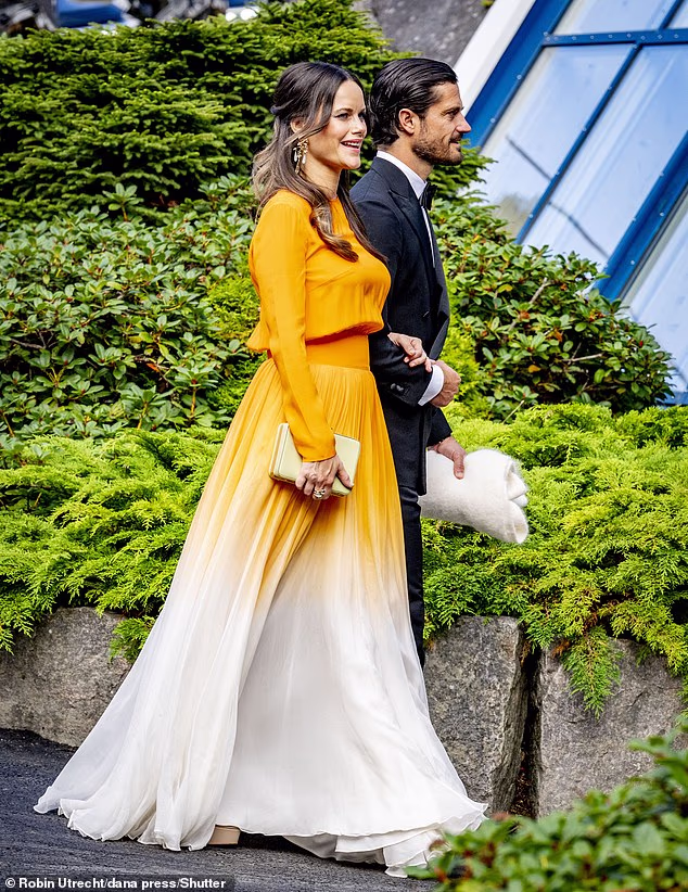 Prince Carl Philip and Princess Sofia, pictured after the wedding of Durek Verrett and Princess Märtha Louise of Norway in Geiranger, Norway, August 31, 2024