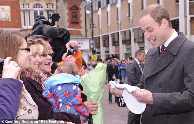 In late November 2012, a well-wisher gifted William a small baby grow printed with the words 'Daddy's little co-pilot'. Wearing a bright grin, the prince quipped: I'll keep that'. Unbeknown to the world, William and Kate were expecting their first child