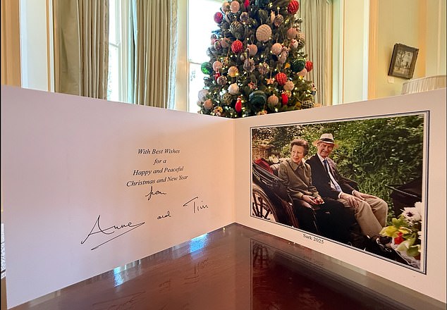 Earlier this month, royal fans praised Princess Anne's humility after images of her and husband Sir Timothy Laurence's Christmas card were shared. The informal image of the couple riding in a carriage was taken during their landmark visit to Sark in May