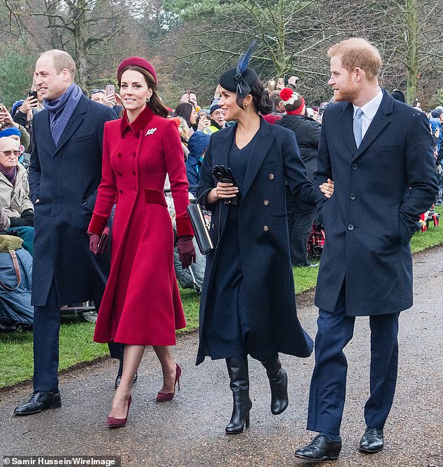 The duchess was well aware that the world would be 'watching her performance' at the royal Christmas that year, with members of the Firm keen to put on a united front as rumours of a possible feud between Meghan and Kate amplified