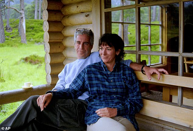 An undated photo released by the US Department of Justice shows Epstein and Maxwell together