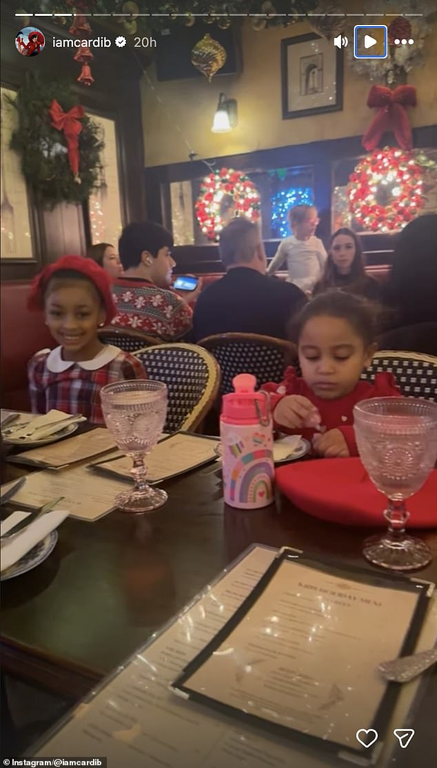 One of the more underwhelming Christmas dinner displays came from Cardi B. That was primarily because the rapper didn't bother to put together her own family dinner and instead took the kids out for a family dinner