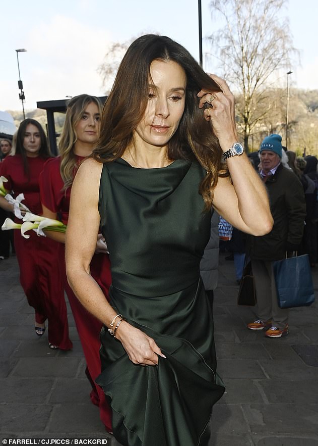 The dark green silk dress worn by the bride's mother, 51¿year¿old Tana, was also from Lady Beckham's label