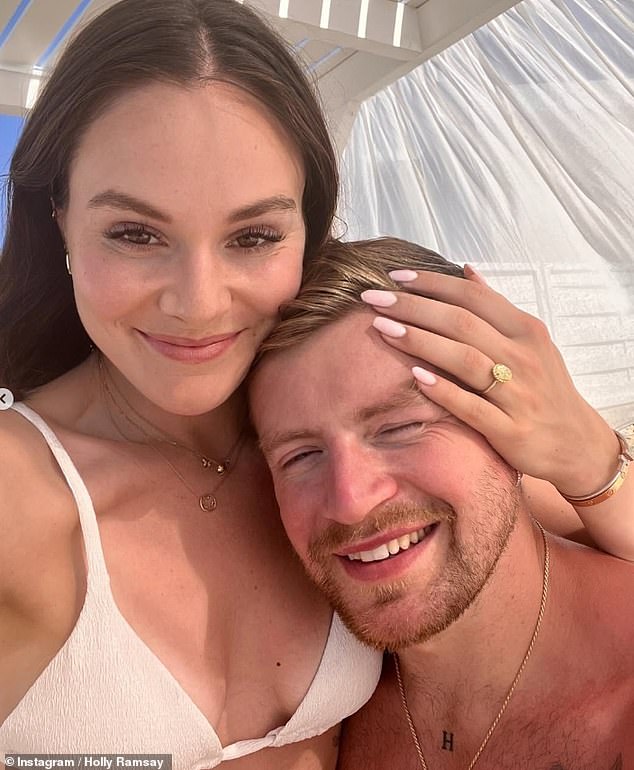 Following her lavish wedding to husband Adam Peatyon Saturday, Holly has already settled into married life, changing her surname as they jetted off on honeymoon